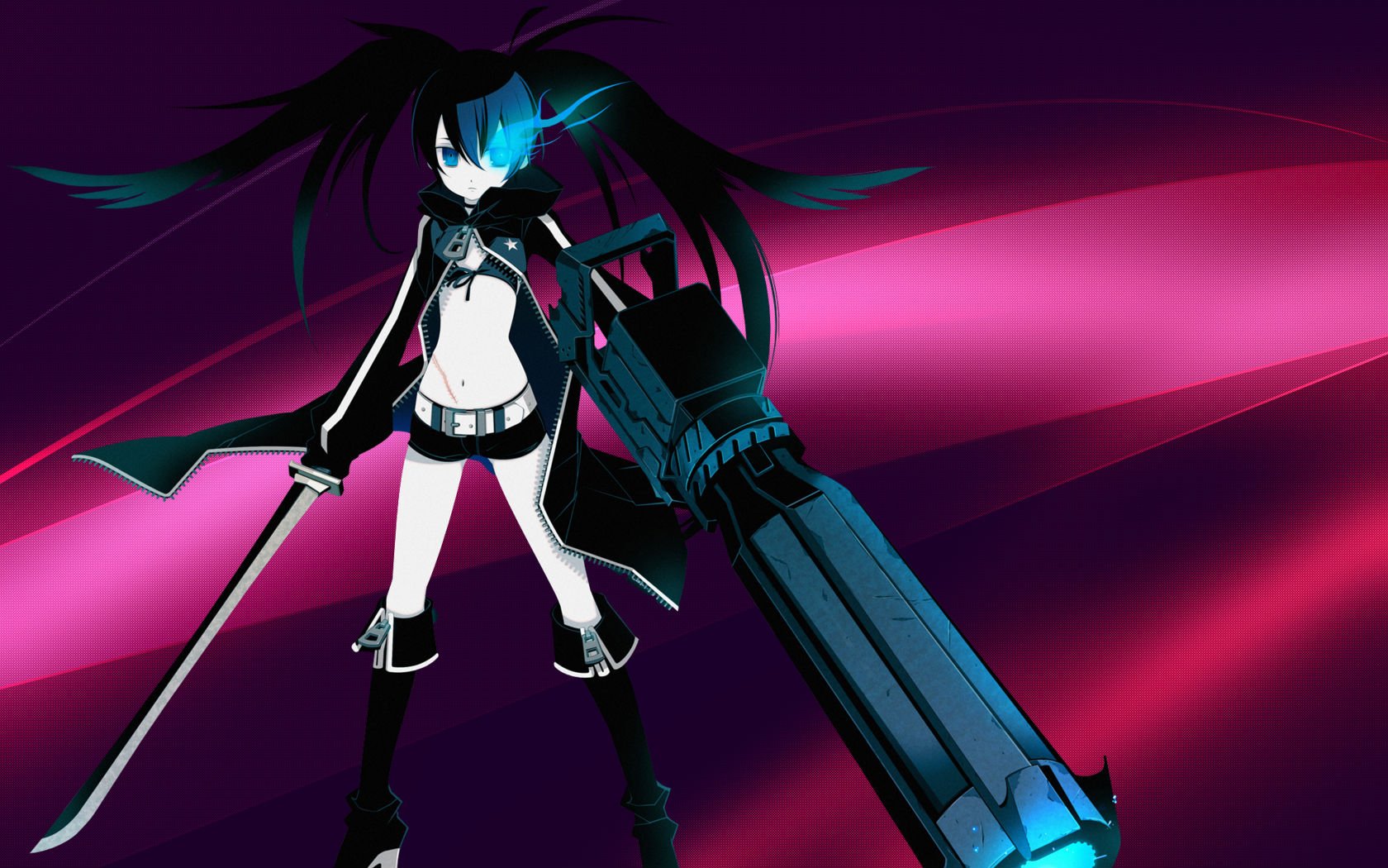 Download Anime Black Rock Shooter Wallpaper