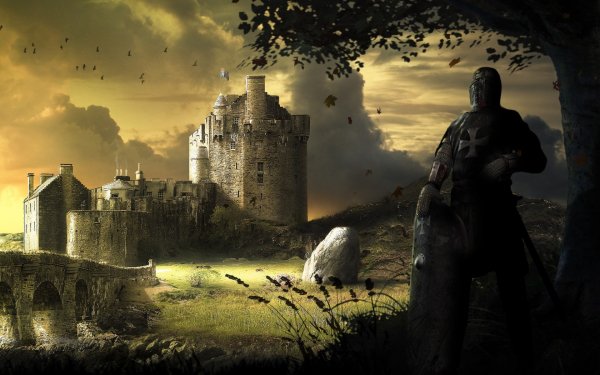 Fantasy Castle Castles Knight HD Wallpaper | Background Image
