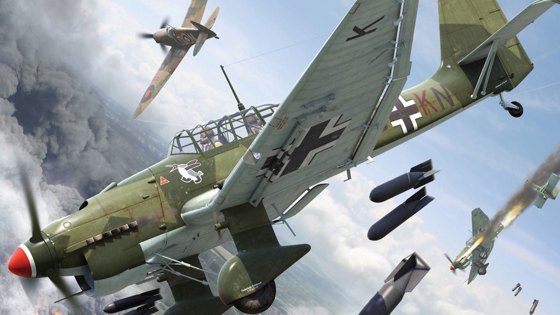 Junkers Ju 87 Full HD Wallpaper and Background Image | 1920x1080 | ID