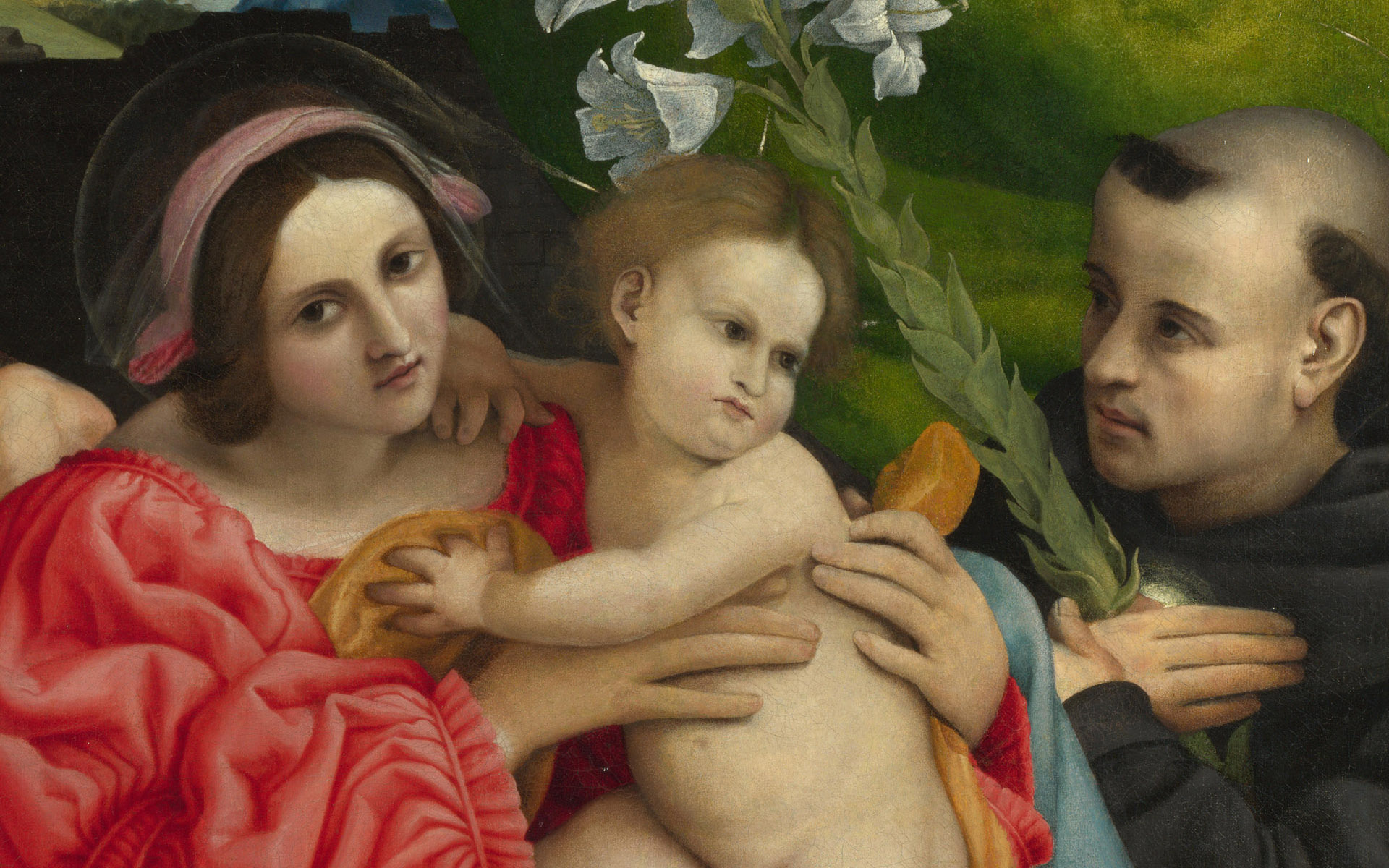 The Virgin and Child with Saints by Lorenzo Lotto