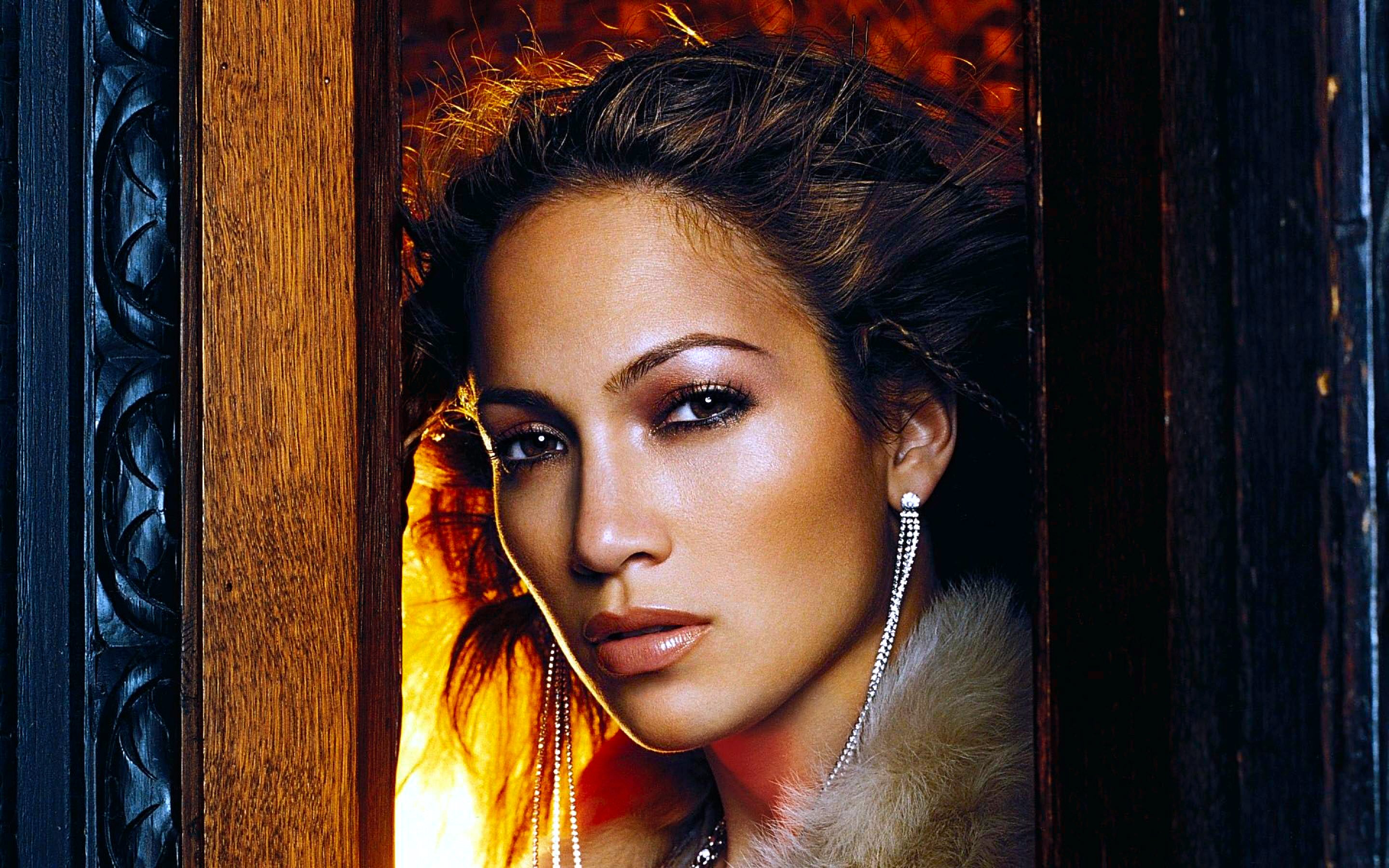 Download Earrings Model Face Hair Celebrity Jennifer Lopez Hd Wallpaper