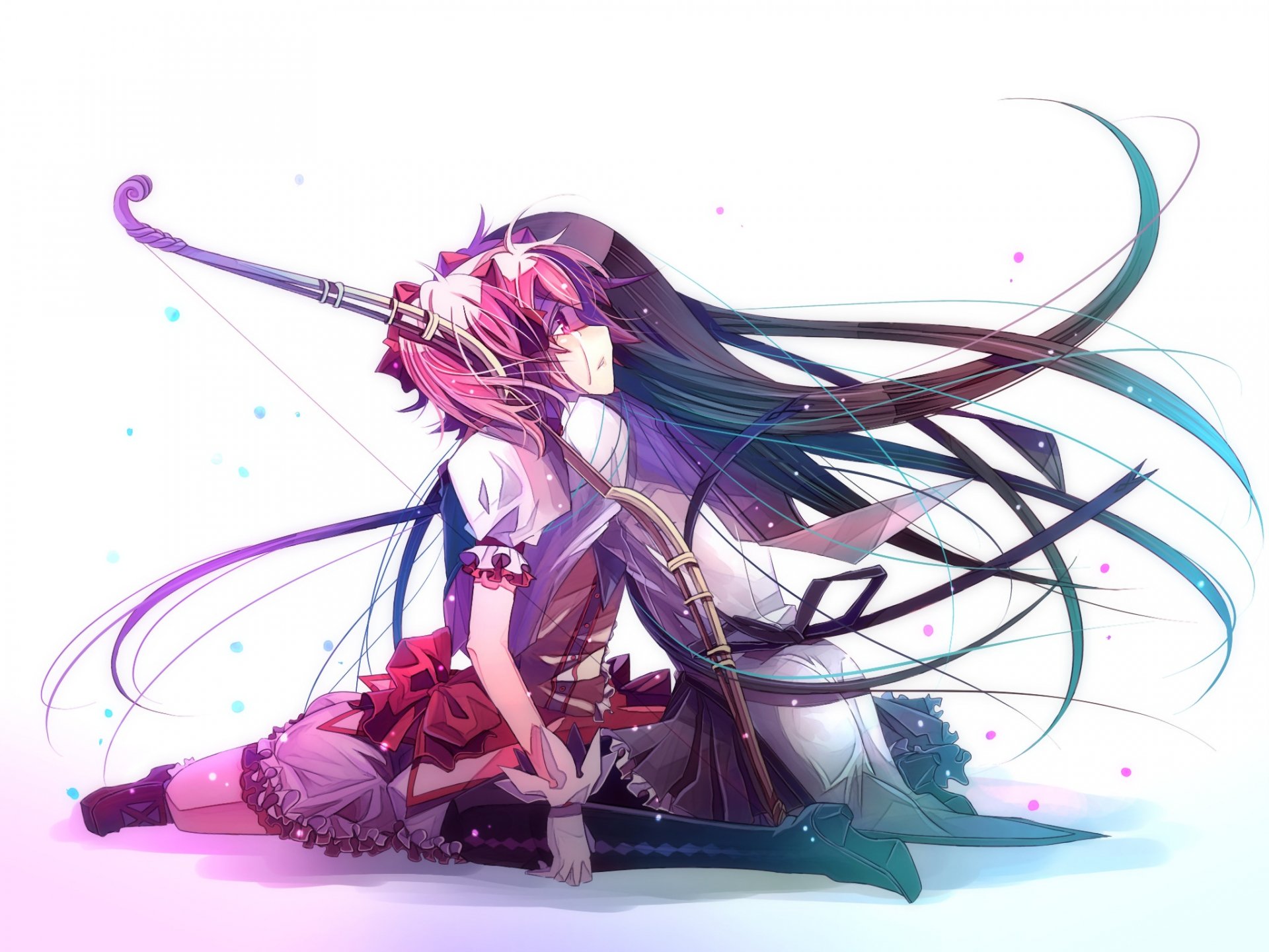 Download Homura Akemi Madoka Kaname Anime Puella Magi Madoka Magica HD Wallpaper