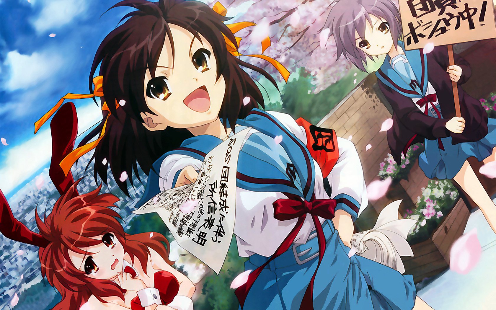 Download Mikuru Asahina Yuki Nagato Haruhi Suzumiya Anime The Melancholy Of Haruhi Suzumiya Wallpaper