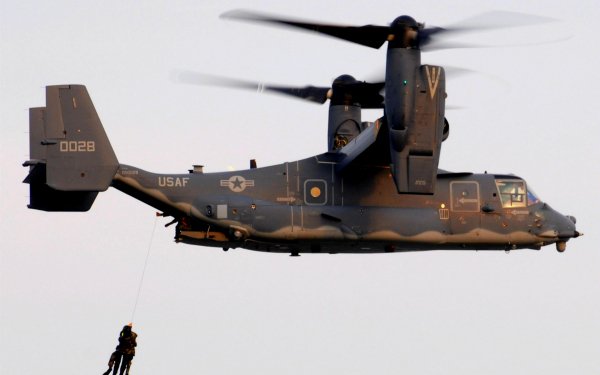 Military Navy Seal V-22 Osprey Helicopter HD Wallpaper | Background Image
