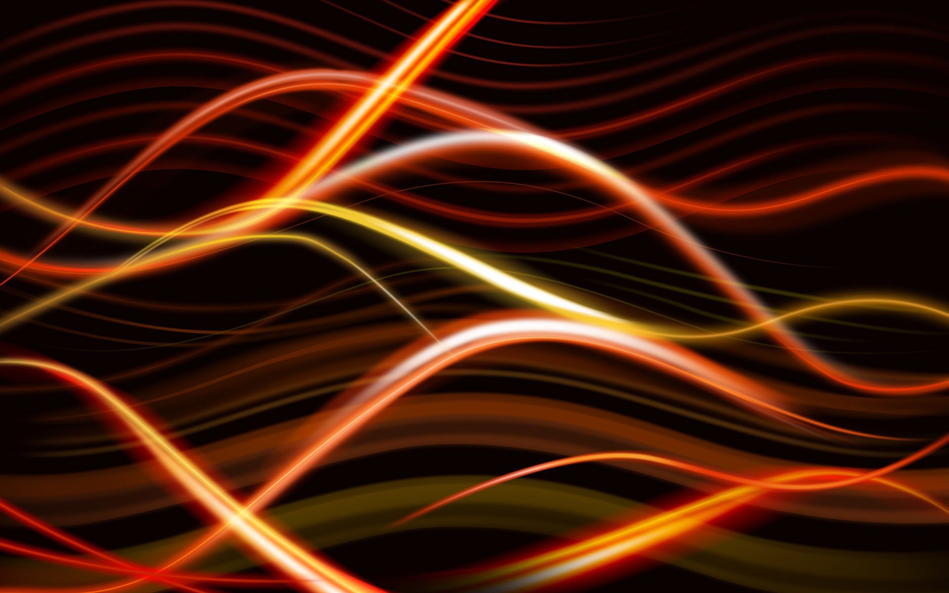 Download Wave Orange (Color) Abstract Orange HD Wallpaper