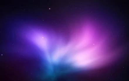 Abstract cool-toned HD PC desktop wallpaper featuring a vibrant blend of purple, pink, and blue light resembling an ethereal cosmic or aurora-like scene.