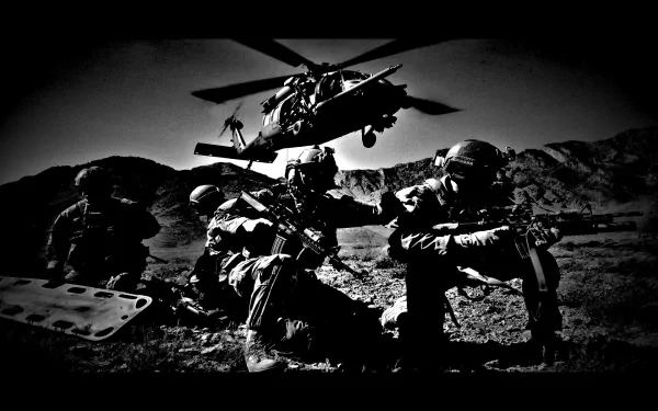 Special Forces dark military soldier HD Desktop Wallpaper | Background Image