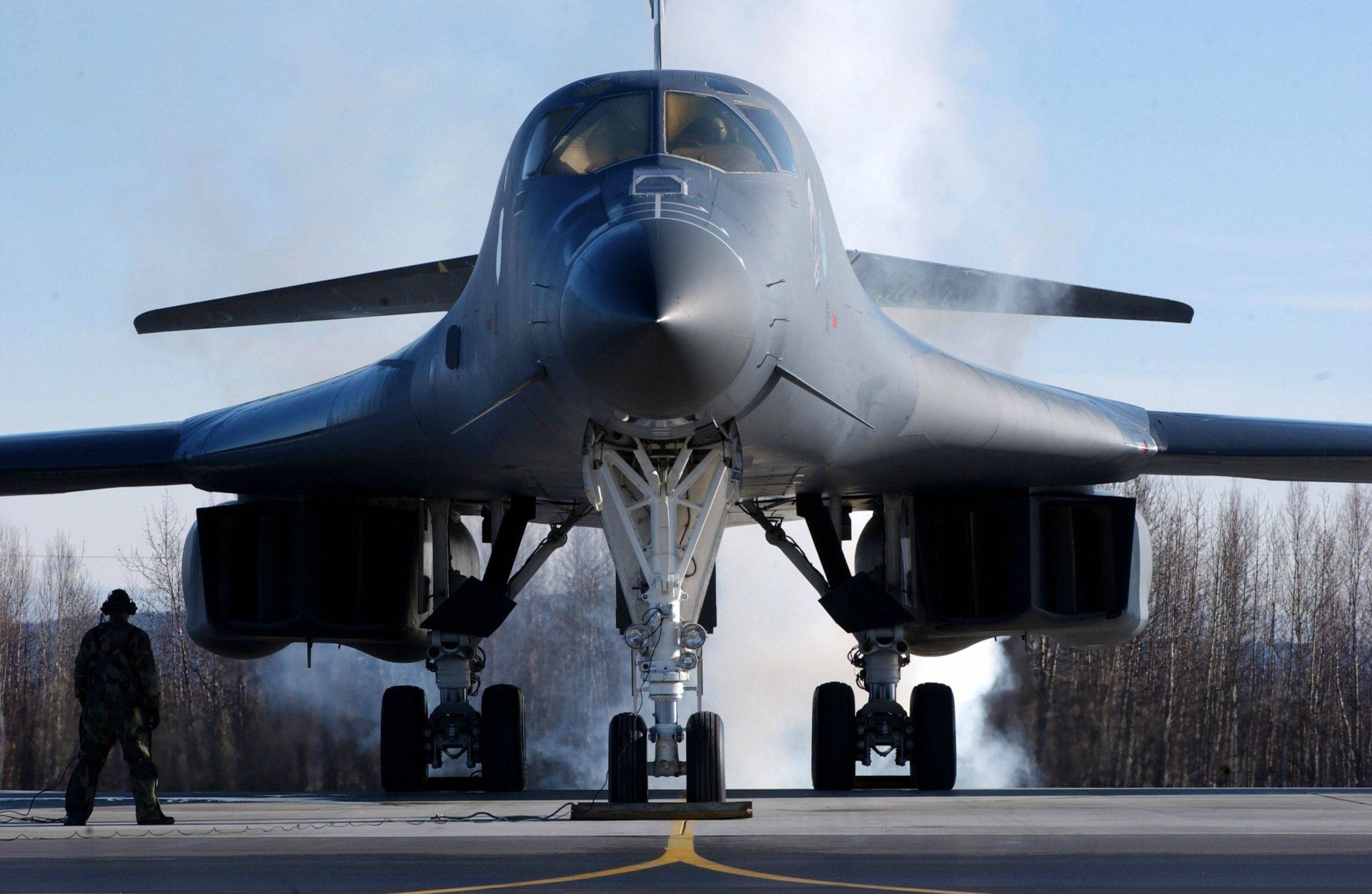 HD Wallpaper Of The Rockwell B-1 Lancer Military Aircraft