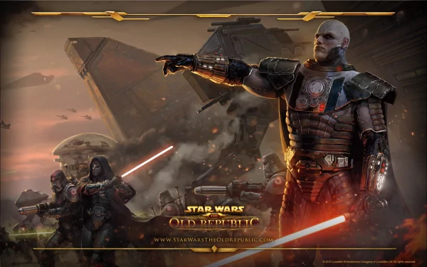 Darth Malgus red lightsaber lightsaber weapon bald Sith (Star Wars) Star Wars video game Star Wars: The Old Republic HD Desktop Wallpaper | Background Image