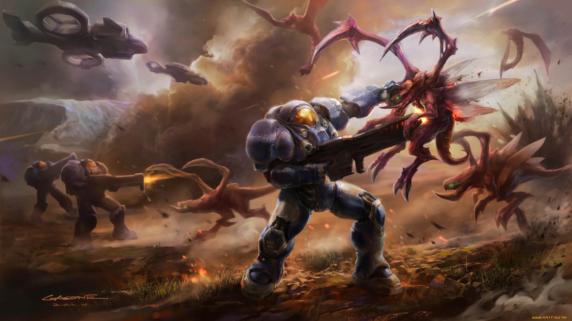 iphone x starcraft ii background