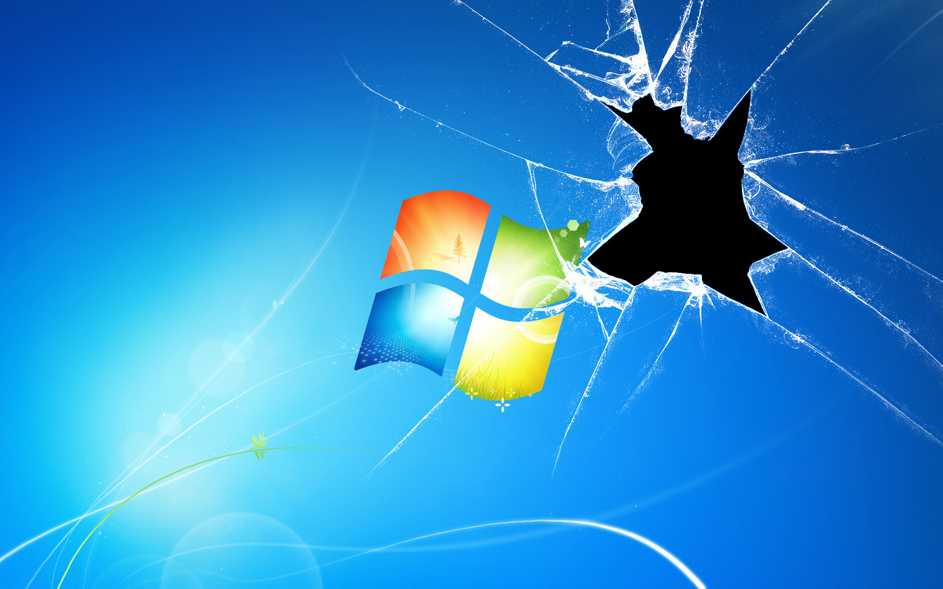 Technology Cracked Screen HD Wallpaper | Background Image