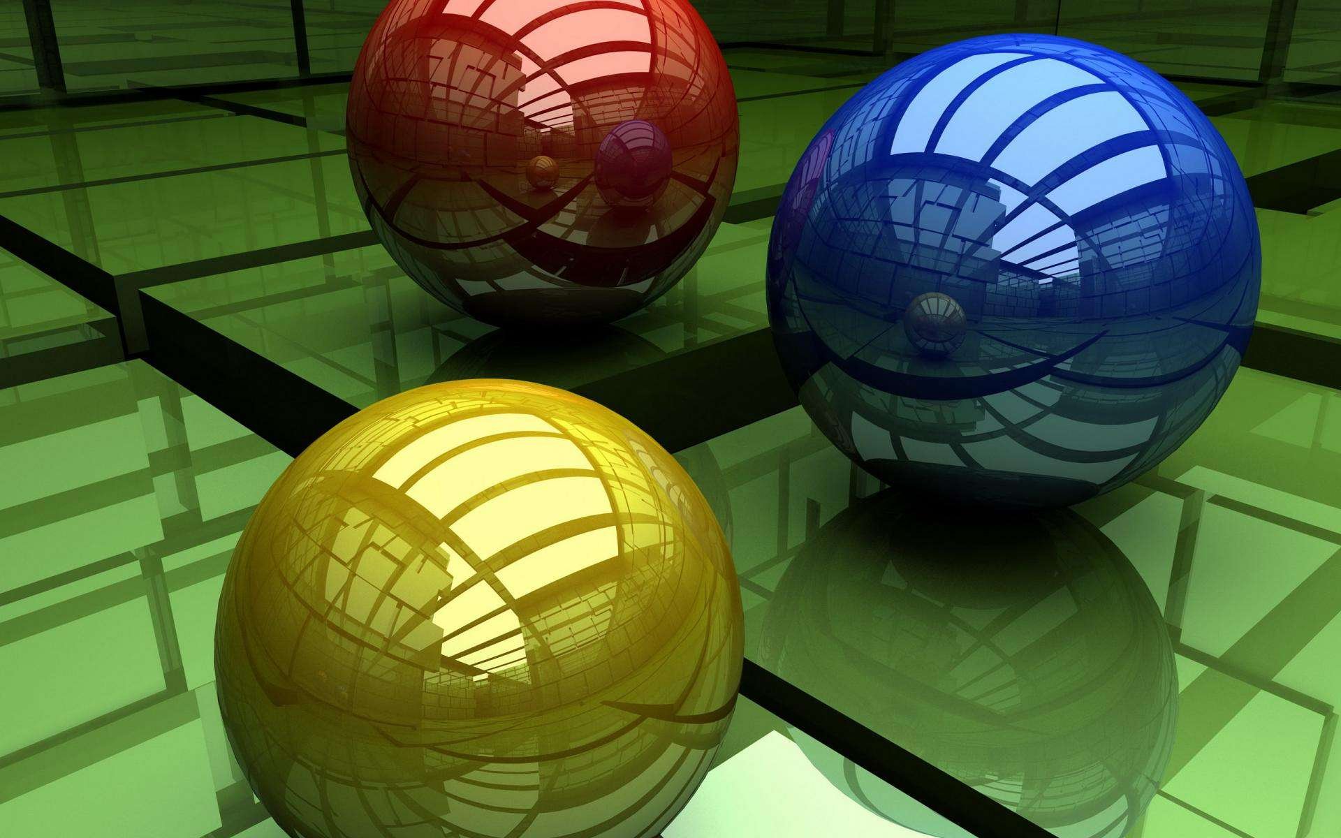 Chromatic Spheres — 3D CGI Abstract HD Wallpaper | 1920x1200 ...