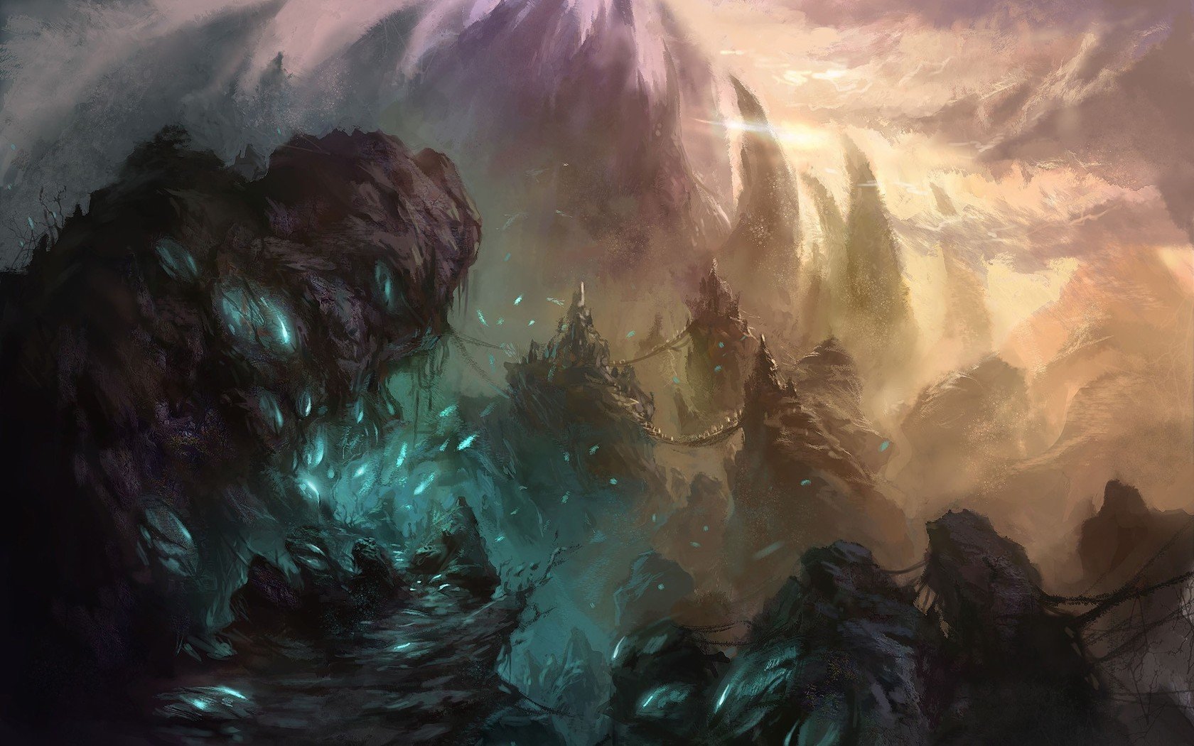 Download Fantasy Landscape Fantasy Landscape Wallpaper