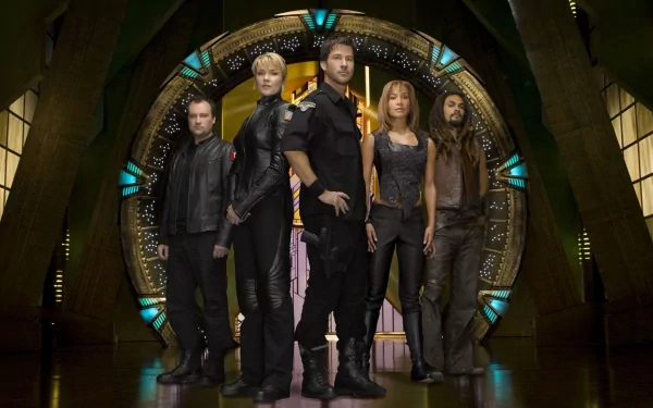 Rachel Luttrell teyla emmagan Ronon Dex Jason Momoa John Sheppard Joe Flanigan Rodney Mckay David Hewlett Samantha Carter Amanda Tapping Stargate TV Show Stargate Atlantis HD Desktop Wallpaper | Background Image