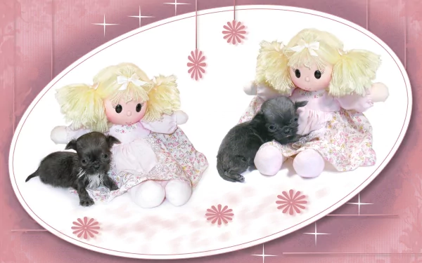  doll and little dog