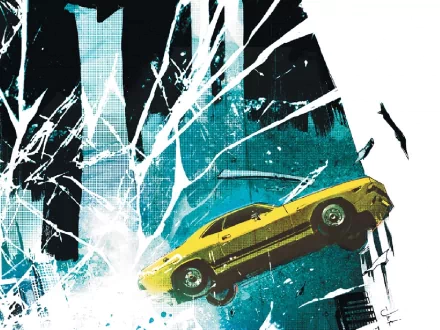 Comic Driver: Crossing The Line HD Desktop Wallpaper | Background Image