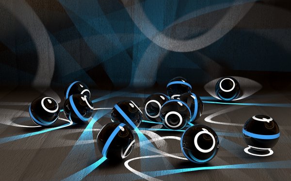 Abstract Ball 3D CGI HD Wallpaper | Background Image