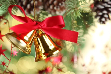 bell christmas ornaments holiday Christmas HD Desktop Wallpaper | Background Image