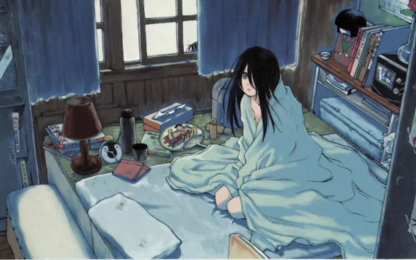 Kagerou Usui Kiri Komori Anime Sayonara Zetsubou-Sensei HD Desktop Wallpaper | Background Image