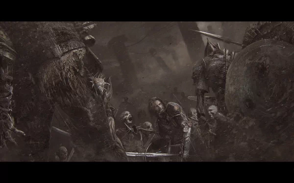 dark warrior HD Desktop Wallpaper | Background Image