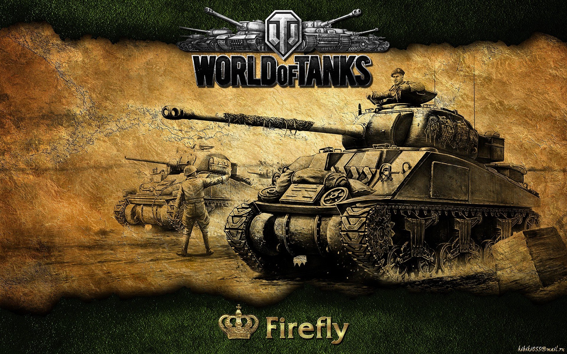 4K Ultra HD World of Tanks PC desktop wallpaper featuring two detailed tanks in battle-ready positions with the game's logo prominently displayed.
