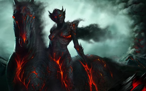 Fantasy Demon Horse HD Wallpaper | Background Image