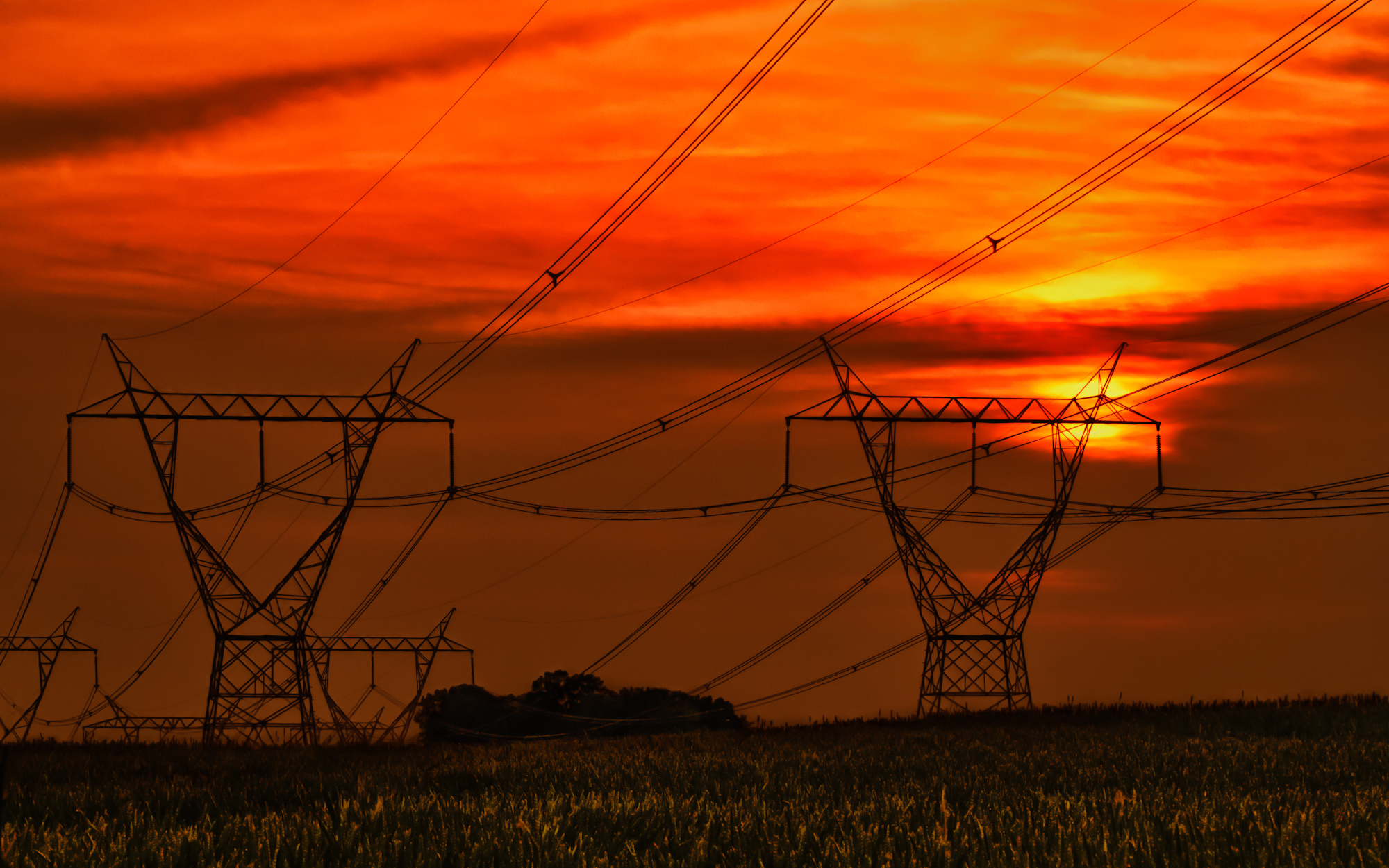 Man Made Power Line HD Wallpaper | Background Image