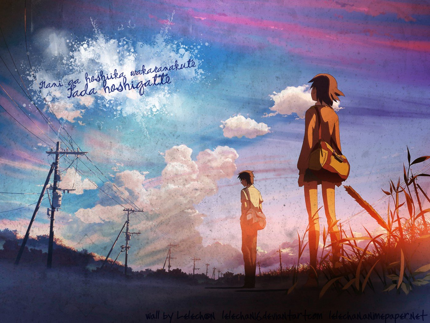 Download Kanae Sumita Takaki Touno Anime 5 Centimeters Per Second Wallpaper