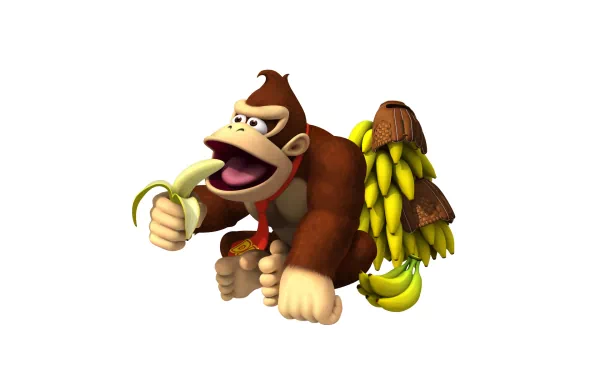 video game Donkey Kong banana video game character cartoon HD Desktop Wallpaper | Background Image