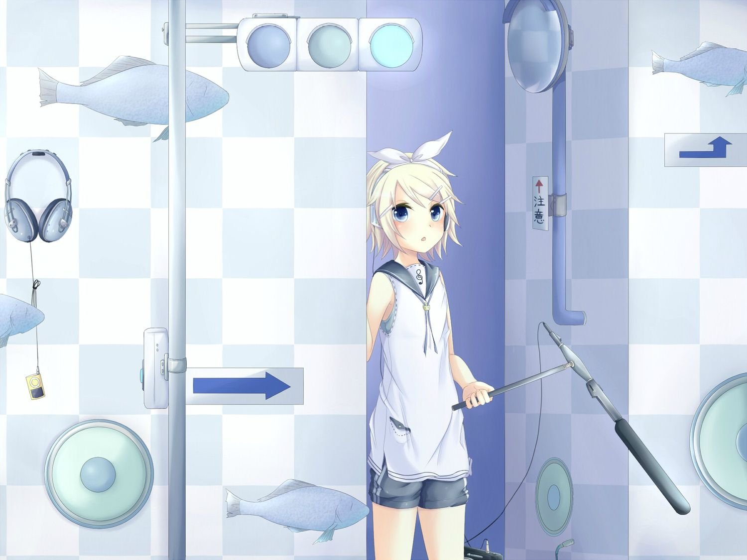 Download Rin Kagamine Anime Vocaloid Wallpaper