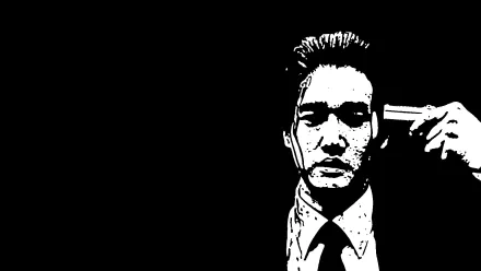 movie Oldboy (2003) man suit gun HD Desktop Wallpaper | Background Image