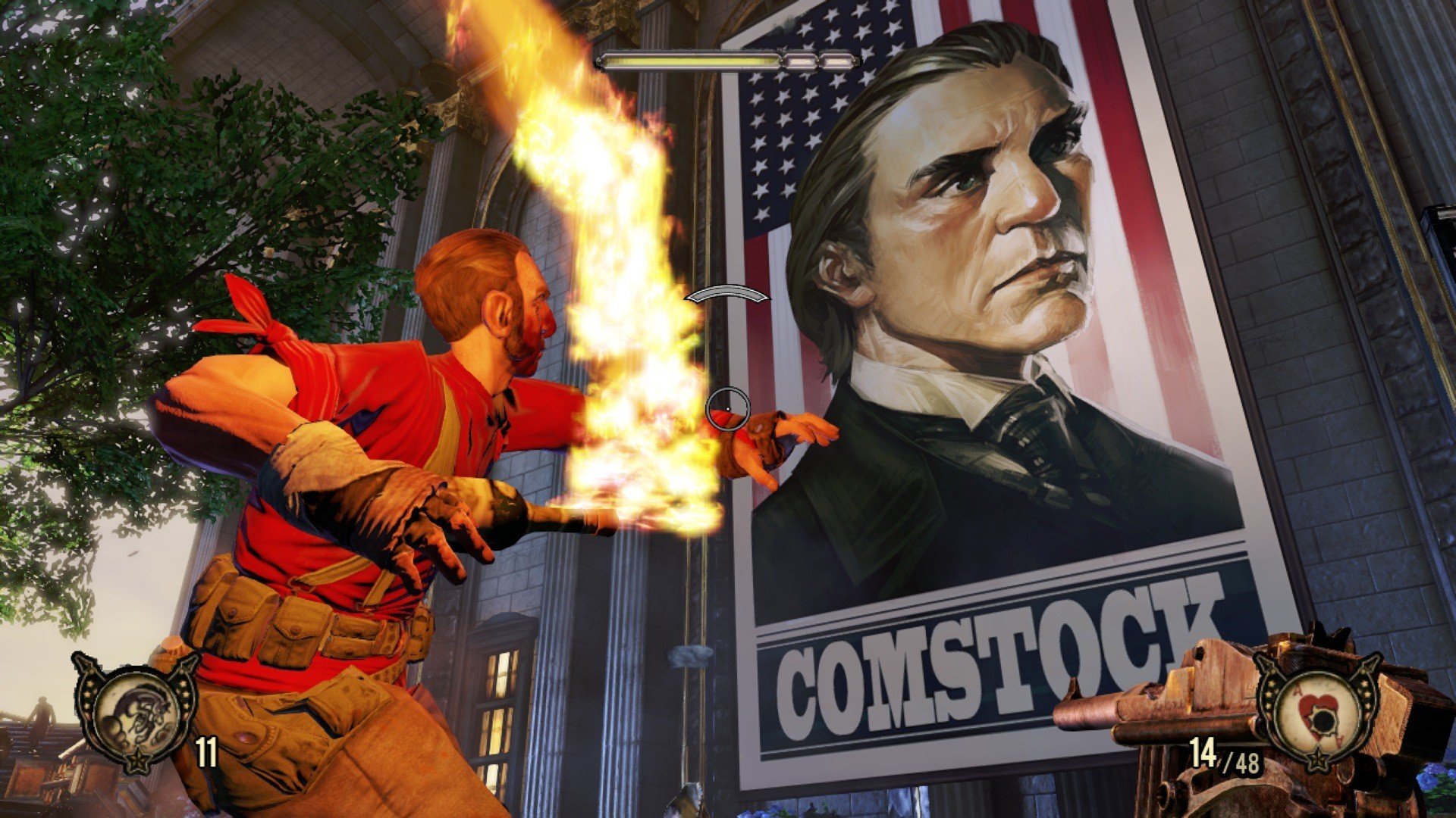 Download Video Game Bioshock Infinite Flame Action Poster HD Wallpaper ...