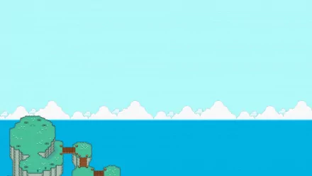 video game Mother 3 pixel art landscape ocean HD Desktop Wallpaper | Background Image