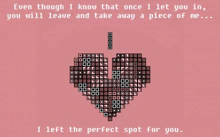 video game Tetris heart love quote HD Desktop Wallpaper | Background Image