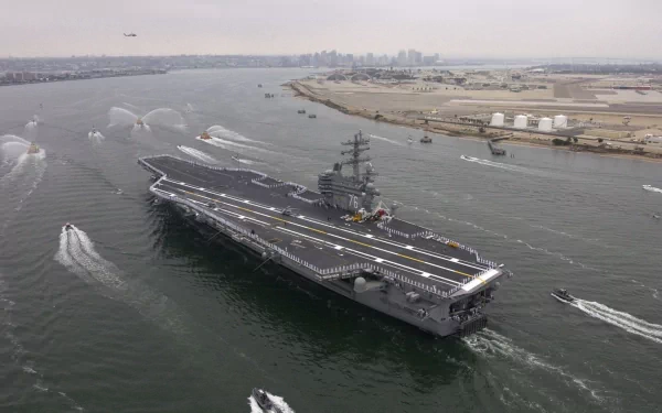 warship aircraft carrier military USS Ronald Reagan (CVN-76) HD Desktop Wallpaper | Background Image