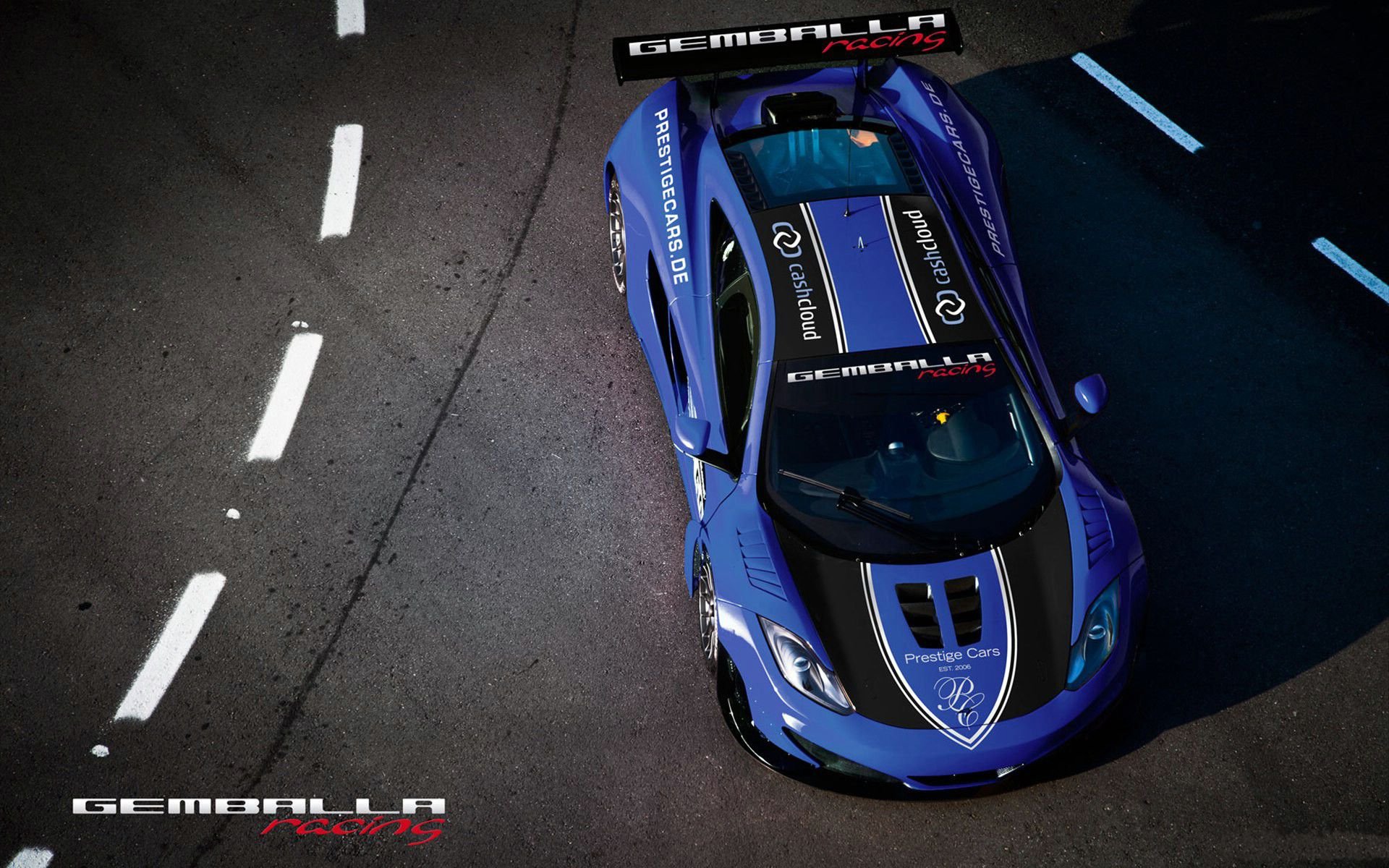 Download Gemballa Mclaren Gemballa Blue Racing McLaren Race Car Car Vehicle McLaren MP4-12C GT3 HD Wallpaper
