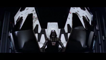 HD wallpaper from Star Wars Episode V: The Empire Strikes Back featuring Darth Vader amidst the Imperial fleet backdrop.