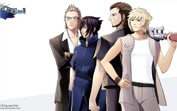 HD desktop wallpaper featuring characters from Final Fantasy Versus XIII, suitable as a background.