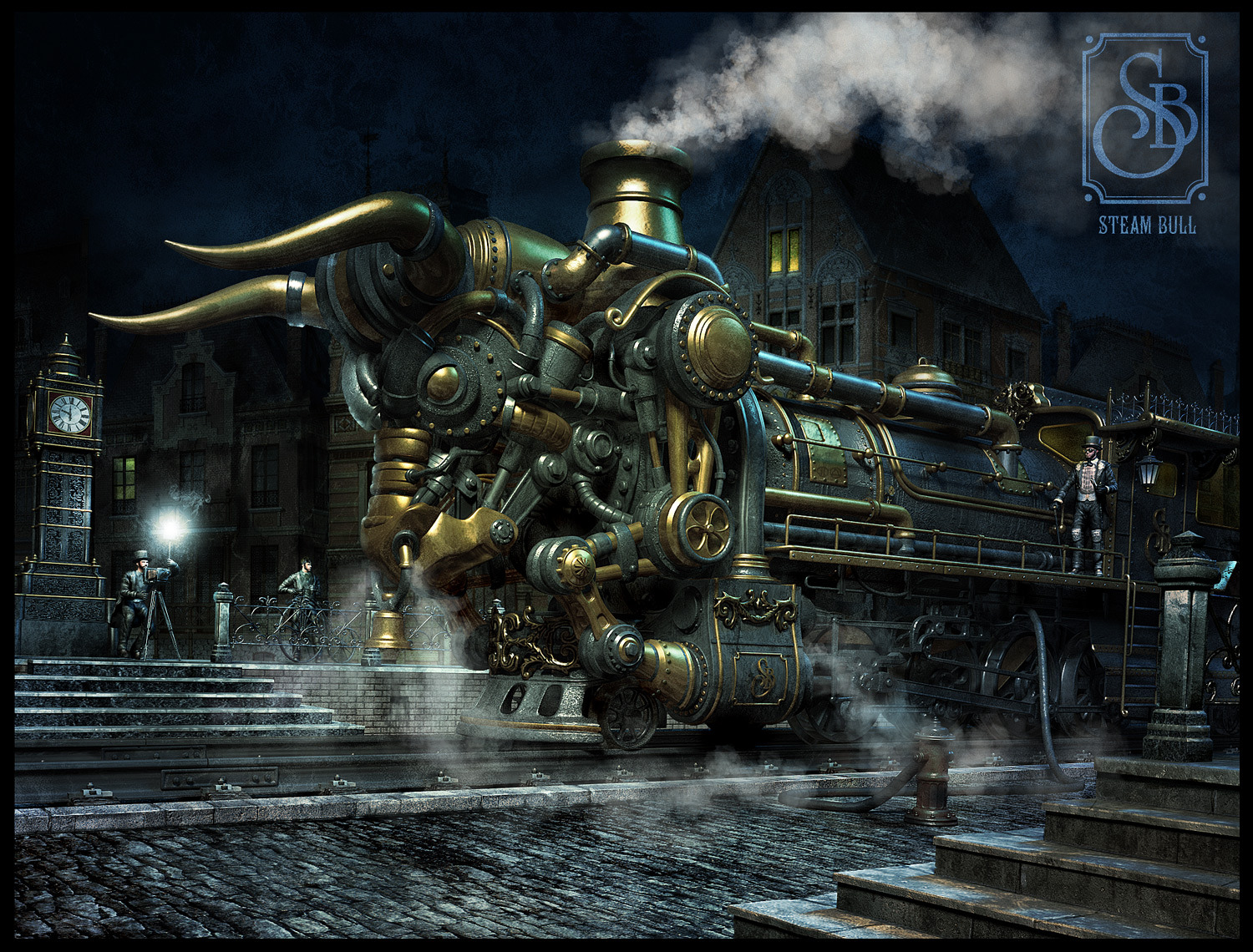 Steampunk wallpaper - CG Cookie