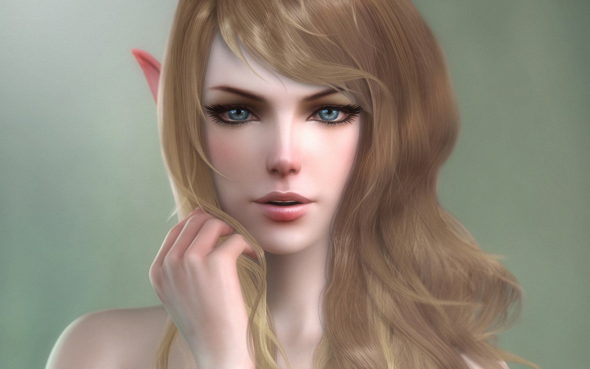 Enchanting Elf: Stunning Fantasy HD Wallpaper by moon hyunsoo ...