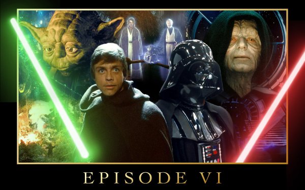 Movie Star Wars Episode VI: Return Of The Jedi Star Wars Yoda Darth Vader Luke Skywalker Anakin Skywalker Obi-Wan Kenobi Darth Sidious Emperor Palpatine HD Wallpaper | Background Image