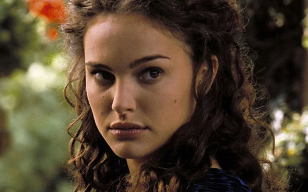HD desktop wallpaper of a character from Star Wars Episode II: Attack of the Clones, set against a natural backdrop.