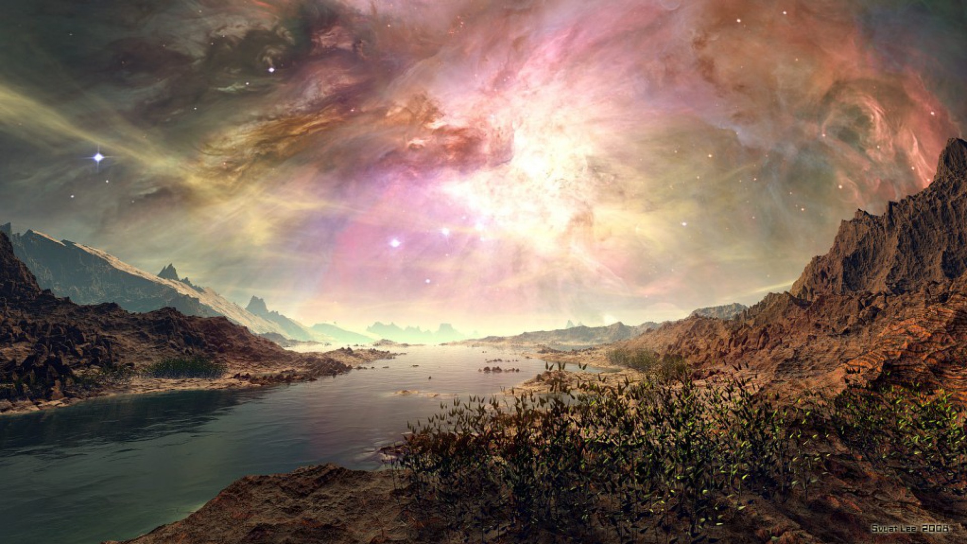 Download Sci Fi Landscape HD Wallpaper