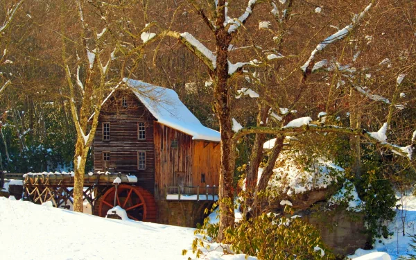 man made watermill HD Desktop Wallpaper | Background Image