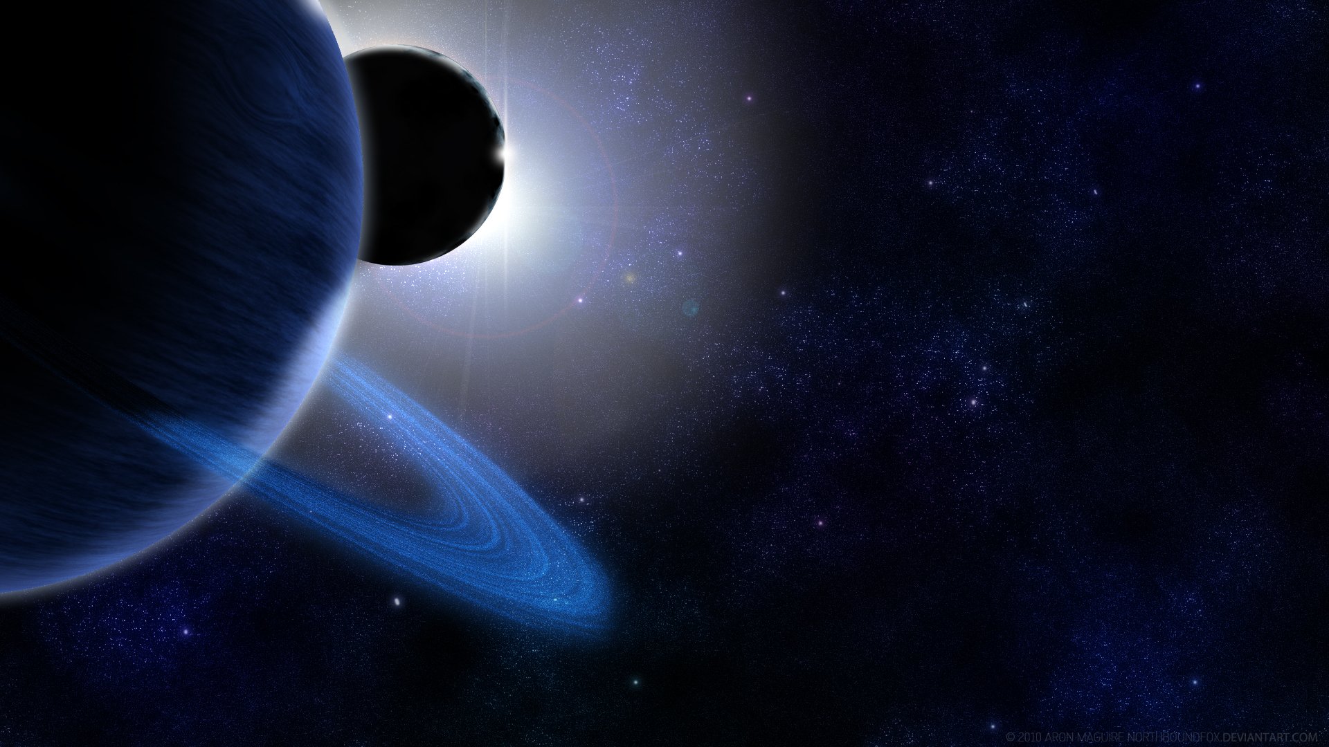 Sci Fi Planetary Ring HD Wallpaper