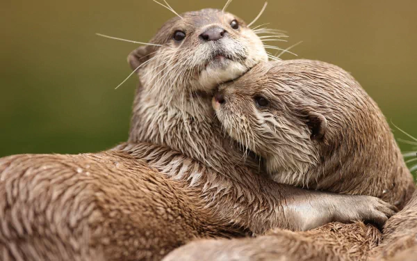 Animal otter HD Desktop Wallpaper | Background Image