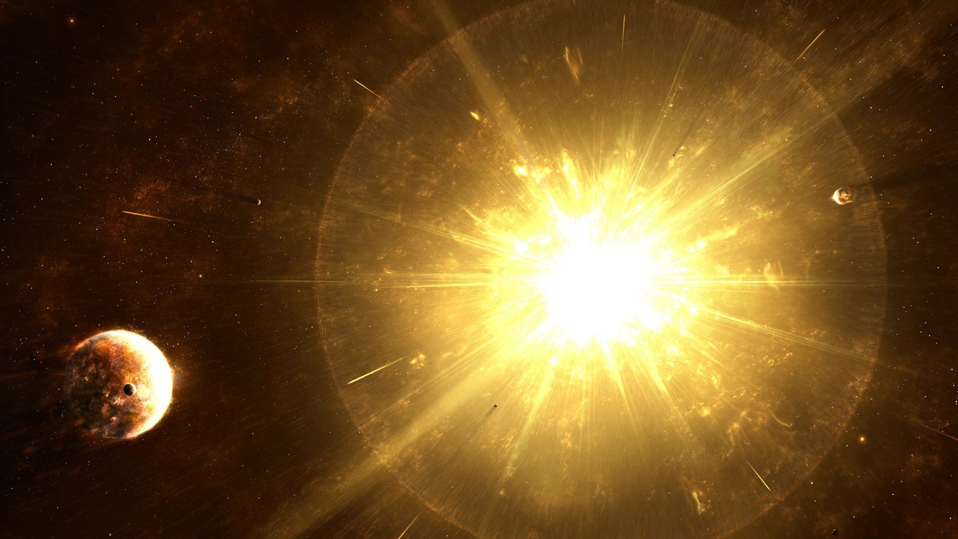 Download Sci Fi Explosion HD Wallpaper