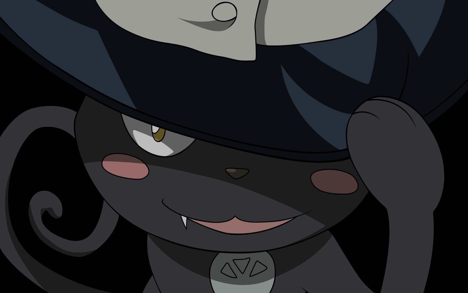 Anime-inspired HD desktop wallpaper featuring a playful character from Soul Eater, showcasing a mischievous expression under a stylish hat.
