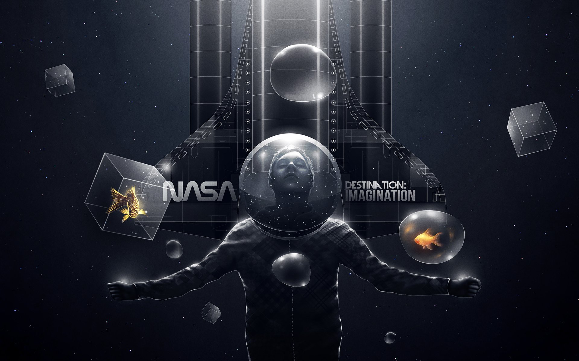 Download Sci Fi Astronaut HD Wallpaper | 1920x1200 | Wallpaper Abyss