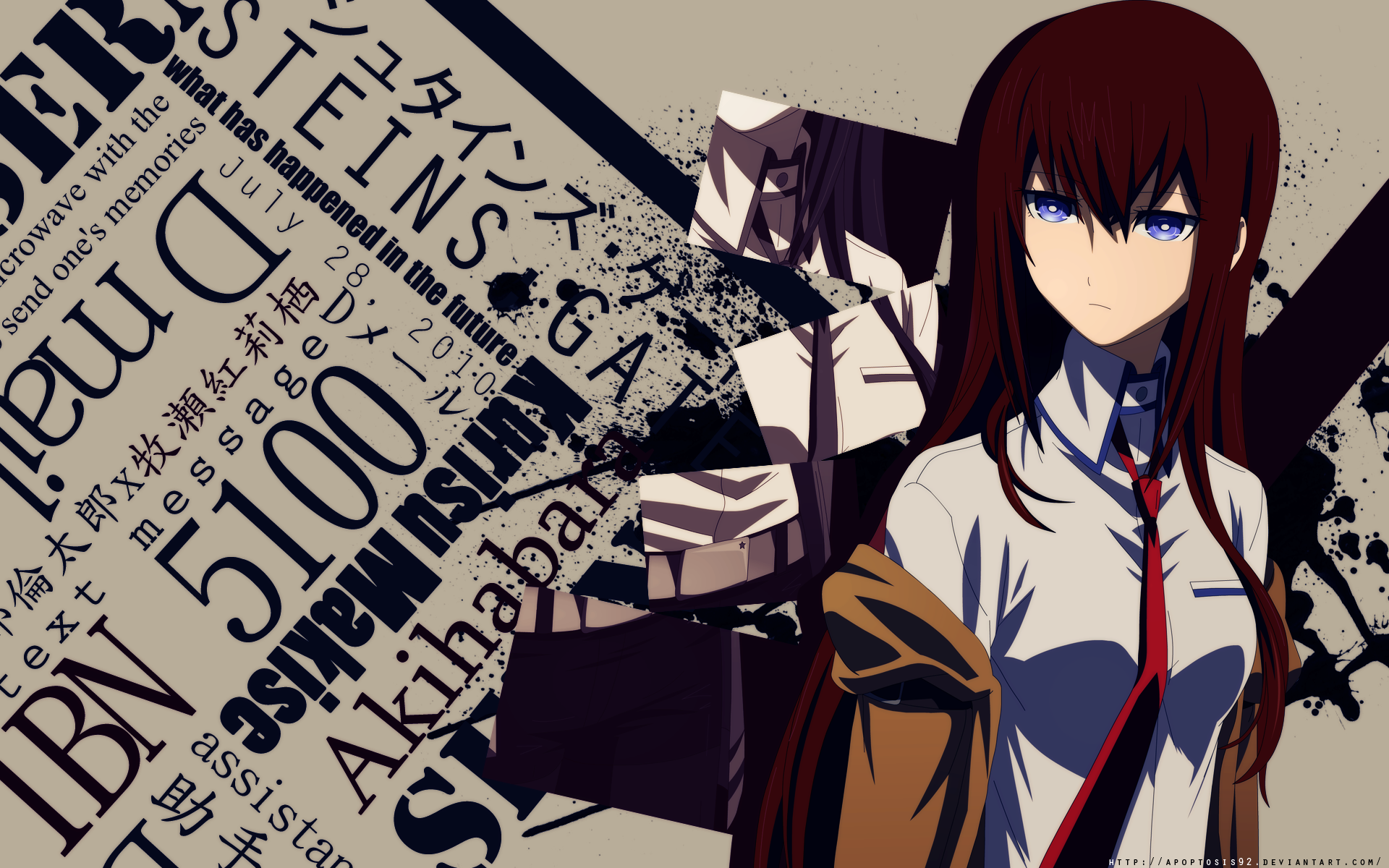 Makise Kurisu HD Wallpaper | Background Image | 1920x1200